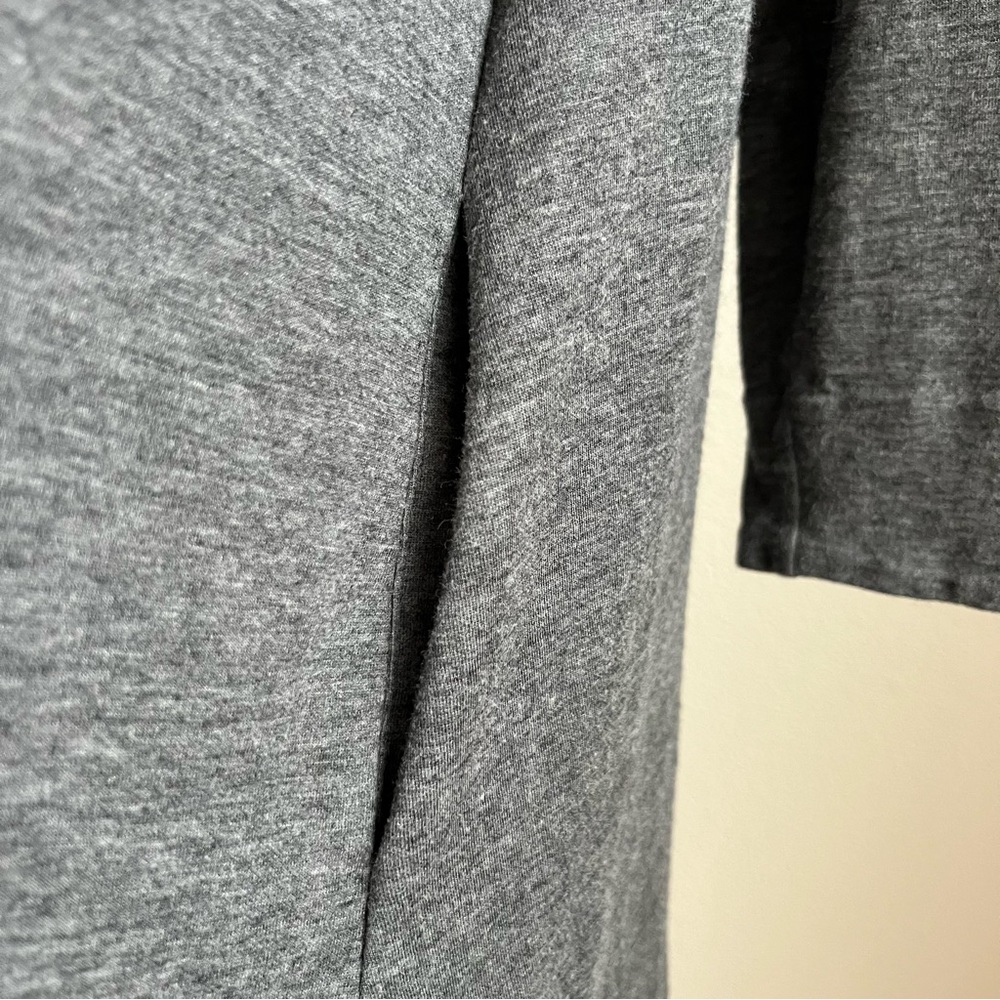 Cos Gray Shift Long Sleeve Soft Basic Minimalist … - image 3